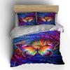 Brightly colored butterfly motif. Bedding sets Duvet cover sets Duvet covers Pillowcases(1* Duvet Cover 2* Pillowcases without duvet insert)