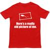 Hier ist ein wirklich altes Bild von mir T-Shirt, Lustiges sarkastisches Unisex-T-Shirt