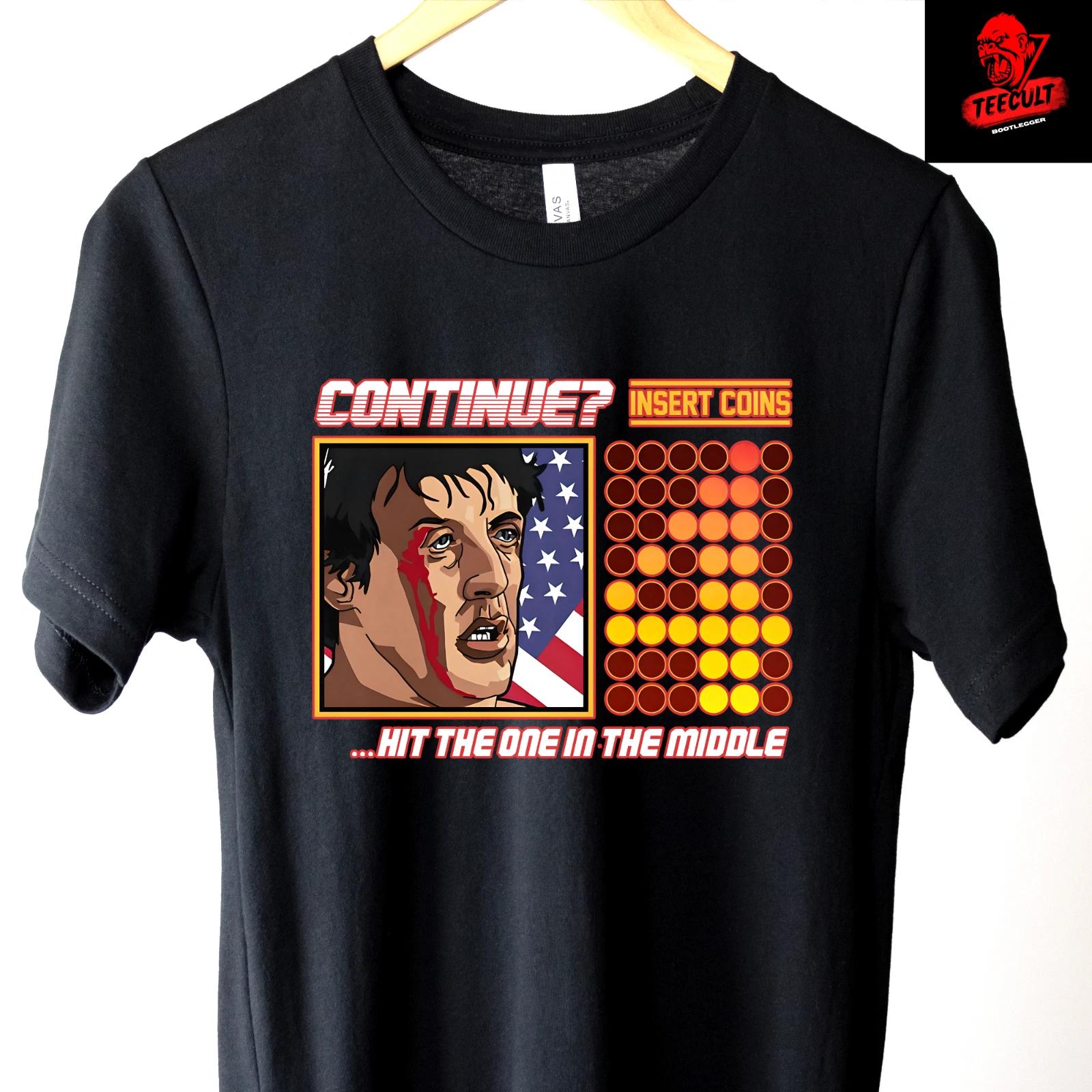 Men s and Women s T-shirts Rocky Baloa Gamer Cult Film Character Tee Unisex Cotton XXXL