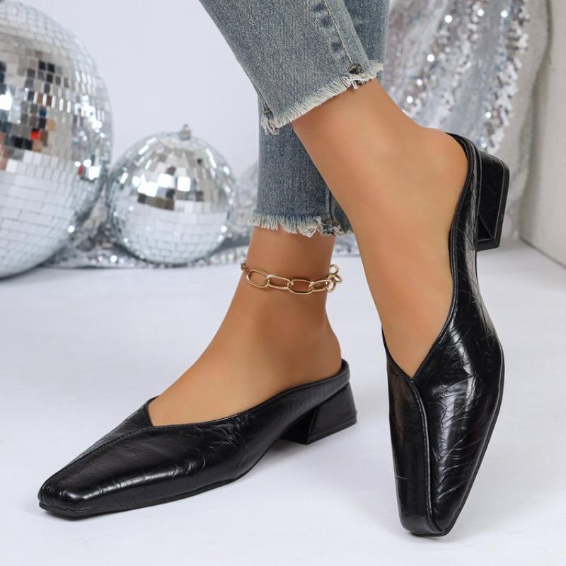 Sexy Women's Heeled Slippers Designer Mules Shoes 2026 Trend Summer Fad Flip Flops Walking Cozy Slides Dress Sandalias De Mujer