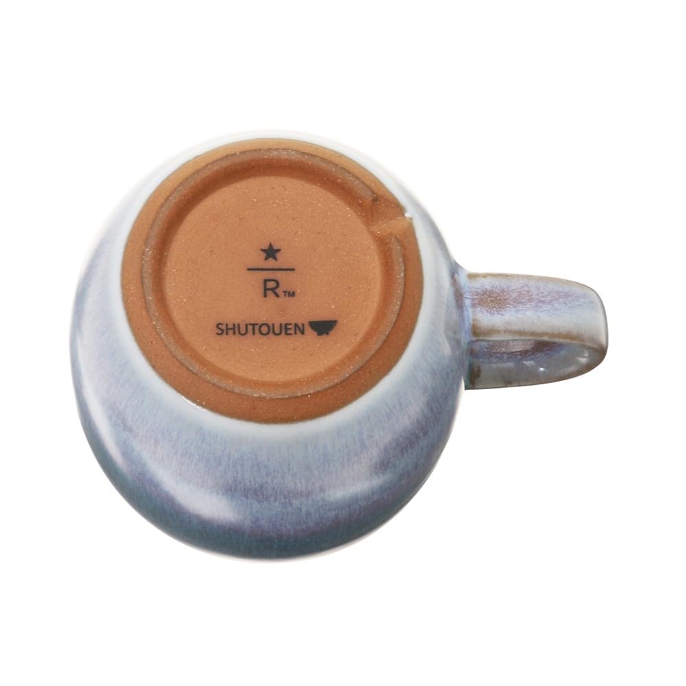 Starbucks Reserve Roastery Tokyo Limited Edition JIMOTO Made+ Hagi Mug, 355ml, Light Blue and Light Cherry Blossom Design, Set of 2