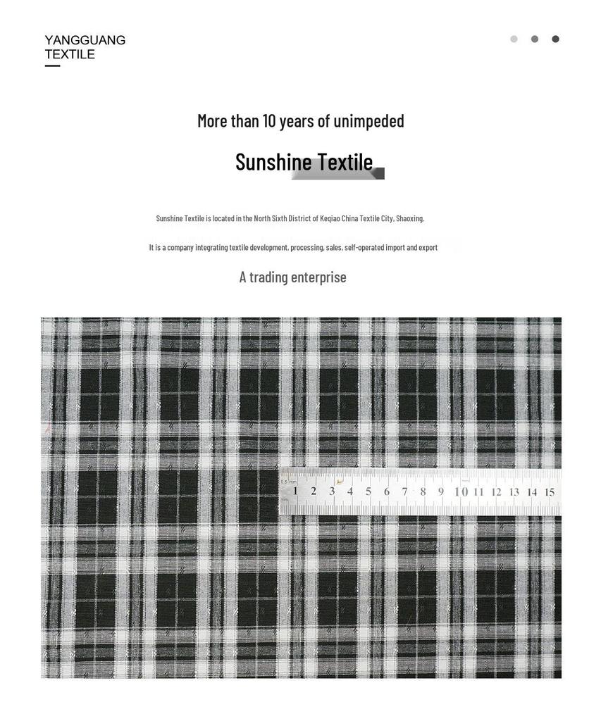 Spring/Summer Lolita Plaid TR Stretch Jacquard Fashion Fabric