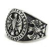 Personal Design Fashion Biker Jewelry 316L Stainless Steel Cool Thailand Style Buddha Eagle Ring