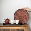 Retro Chinese Ancient Style Bamboo Tea Tray Ceremony Dry Bubble Tray Kung Fu Tea Ceremony Accessories Coffee Table Zen Tea Mat