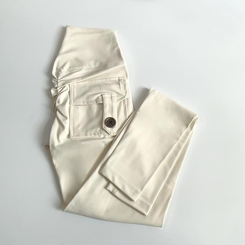 

Женские быстросохнущие брюки для йоги с высокой талией и карманом - Эффект «персиковых ягодиц», без видимых швов Small