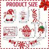11pcs Santa Tiered Tray Decor Wooden Signs Festival Party Desktop Centerpieces Decor Home Decoration
