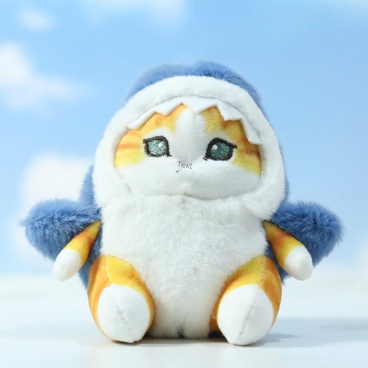 Entzückender Plüsch Hai Katze Schlüsselanhänger Puppe Süßes Accessoire Perfekt zur Taschen Dekoration