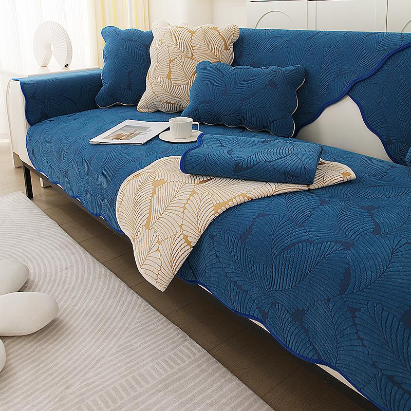 Chenille Sofa Cushion Four Seasons Universal Non-Slip High-End Cushion Simple Modern Sofa Cover Full Covered