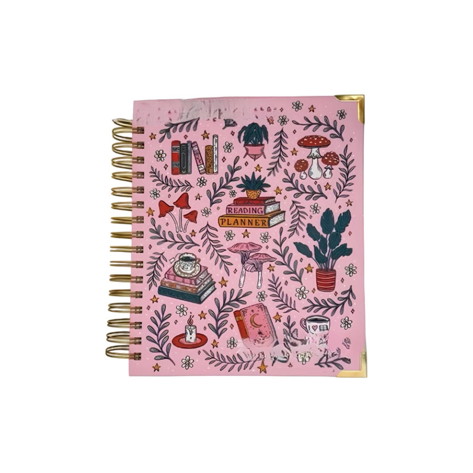 

Reading Plan Notebook For Book Lovers One Size розовый