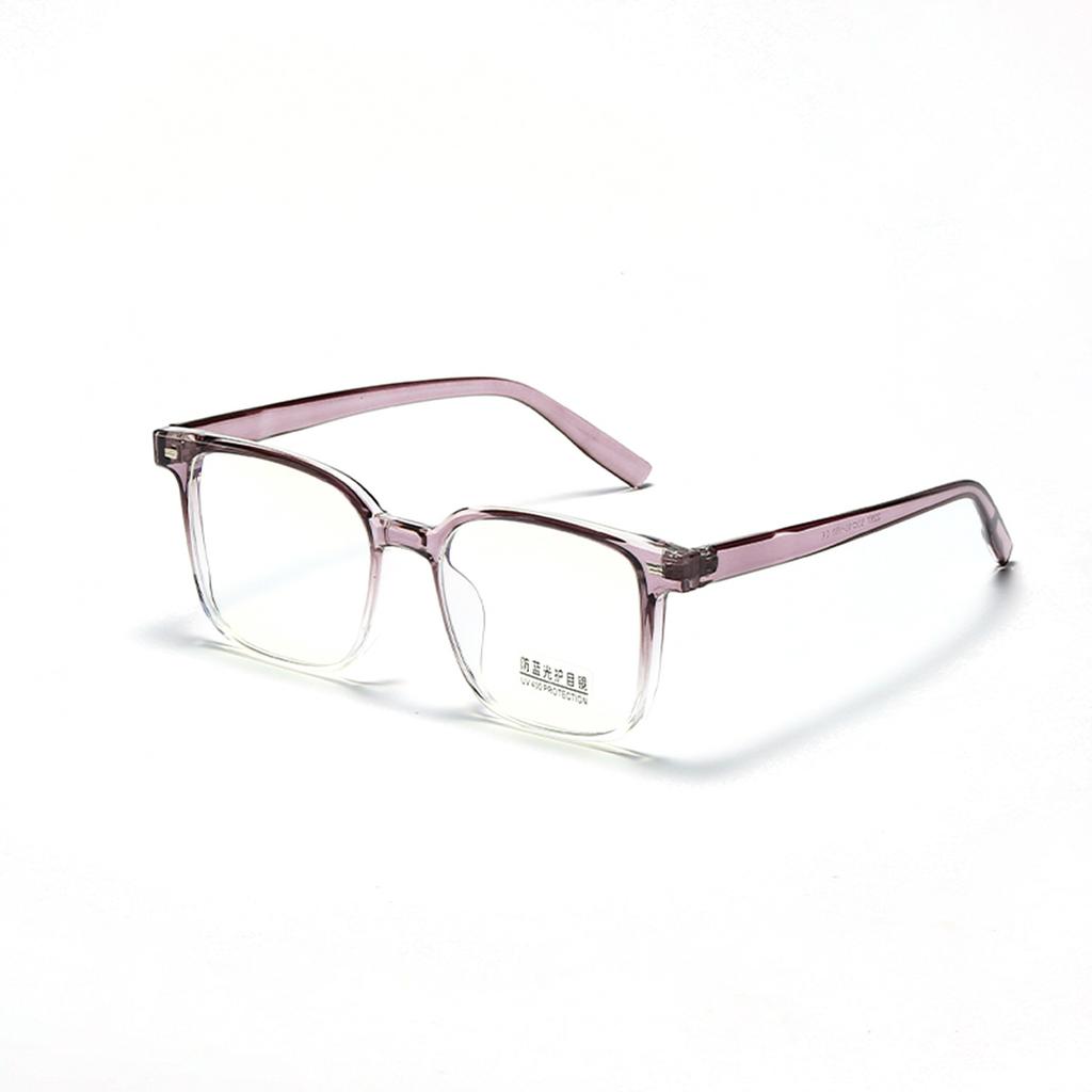 Candy Colored Glasses Square Literary Temperament Plain Mirror Women'S Square Frame Glasses Frame Men'S Flat Mirror