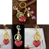 Heart Shape Key Holder Pendant With Metal Finish For Handbag Decoration And Gift