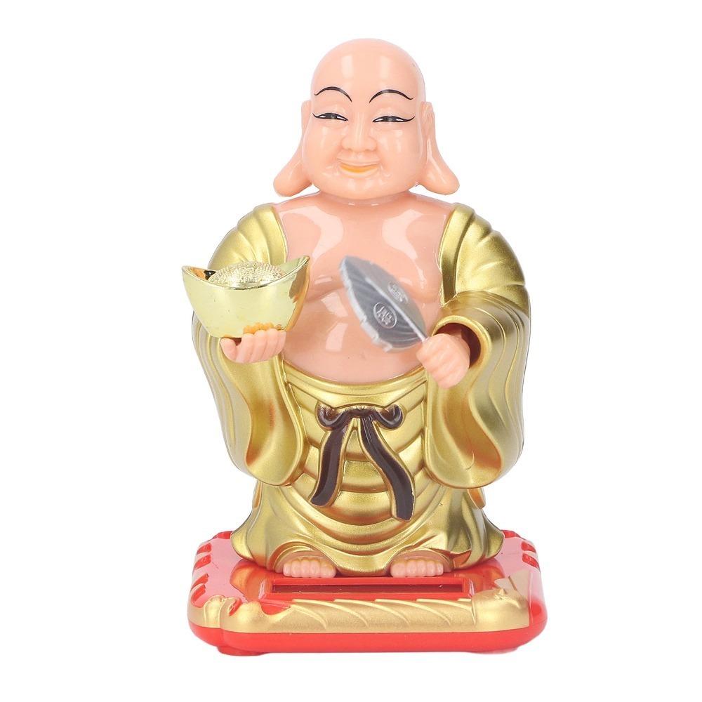 Plastic Light Sensing Nodding Maitreya Ornament Restaurant Counter Decor
