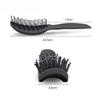 1PC Stylingbürste für lockiges Haar, Salon-Massagekamm, Entwirrungsbürste, Trockenbürste, antistatische, gebogene Entlüftungsbürste, Kopfhautmassagekamm