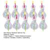 10Pcs Rainbow Spinner Toy Rainbow Twirler Stick Ribbon Fairy Wands Bright Glitter Wand Twirling Wand Light Up Spinning Toys for Festivals Party
