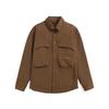Nouveau Vêtement de Travail Fonctionnel Printemps Veste Chemise Mode Polyvalente Couleur Unie Veste à Revers Chemise Manches Longues Homme Tendance