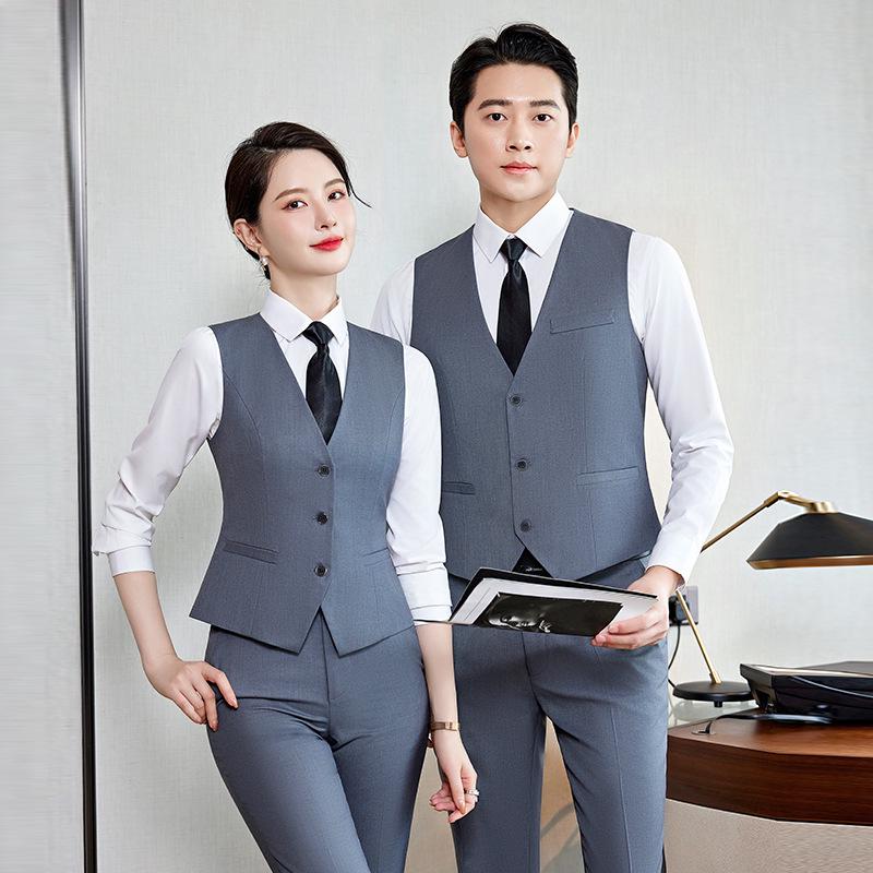 Women's Formal Vest Set 2024: Two-Piece Professional Workwear Suit for Spring and Autumn