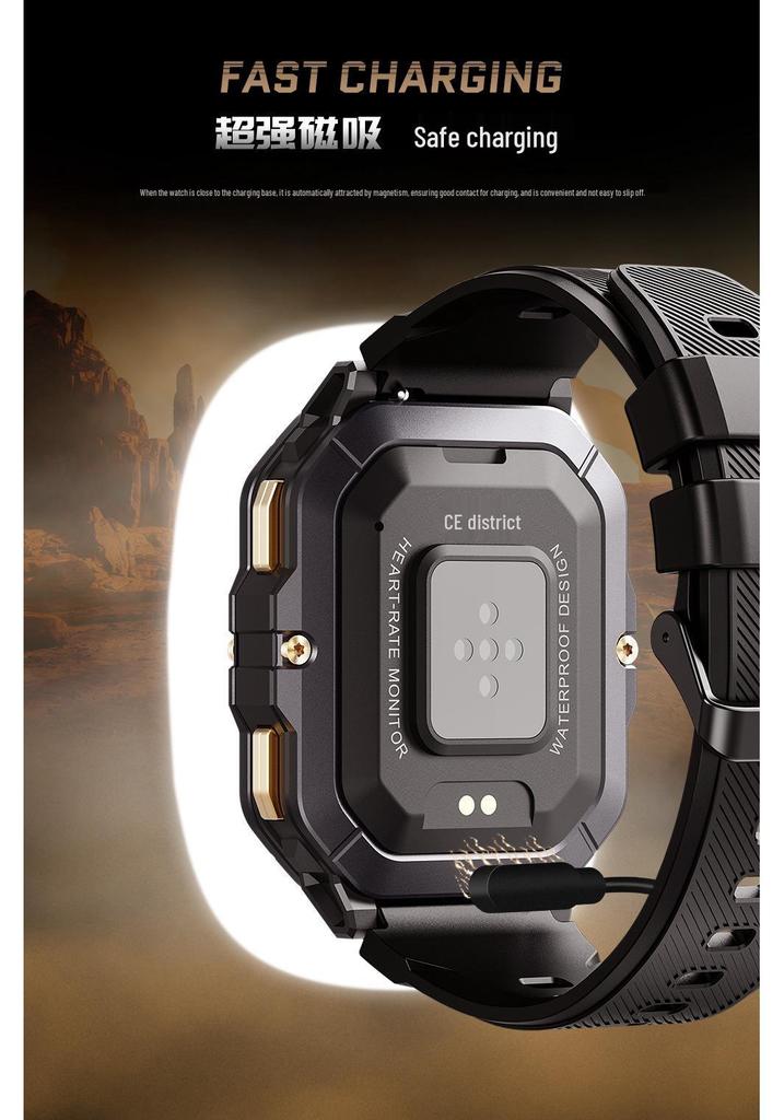 C28 Smartwatch: Outdoor Three-Proof, 3ATM Waterproof, 2.0" HD Screen, Call, Blood Pressure & Oxygen Monitoring