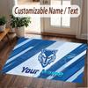 Custom Rug Warrington Wolves Pattern Print Name Text Soft Non‑Slip Floor Carpet for Home Indoor Decoration