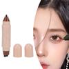 Folding Makeup Stamp Smudge Proof   Lasting Double Headed Makeup Stamp Pen for Beginners