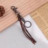 Handmade Genuine Leather Keychain Cowhide Car Keychian Cowhide Tassel Key Chain  Keys Organizer