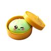Knödel Stressbälle Spielzeug mit Dampfgarer Simulation Essen Squishies Brötchen Fidget Sensorisches Spielzeug für Zuhause Schreibtischdekoration Partygeschenke