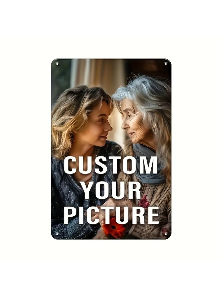 Personalized Metal Sign Custom Image Plaque for Home Bar Cafe Office And Classroom Decoration 20x30cm(7.8x11.8inch)