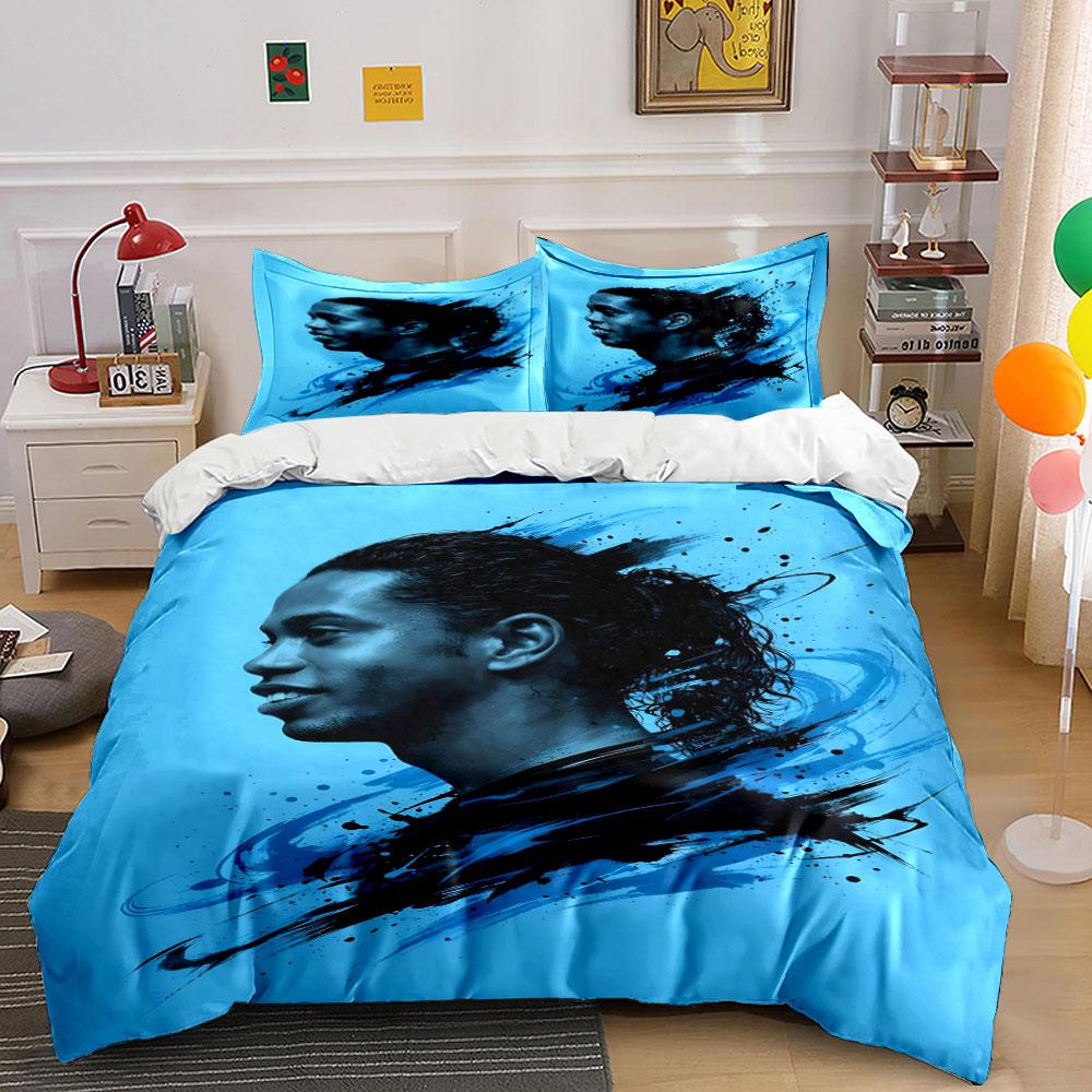 Profile silhouette with splashes. Bedding sets Duvet cover sets Duvet covers Pillowcases(1 * Duvet Cover 2 * Pillowcases without duvet insert) 135x200cm