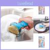 Kitchen Pot Brush Abs Material Stainless Steel Handle For Easy Cleaning
