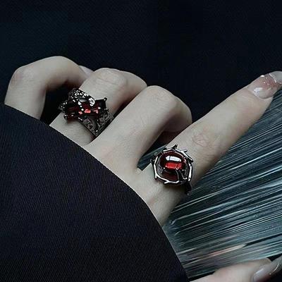Anello originale Dark Souls per donna e uomo, stile retrò, stile prepotente, stile hip hop, punk, gioielli di coppia