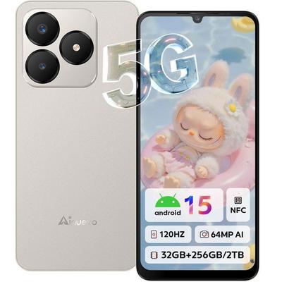 Smartphone 5G 32GB+256GB 6.75" 120hz 5280mAh Smartphone Ainuevo Neo S25 Pro Android 15 64MP Telephone Portable Double SIM/NFC Or
