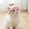 Crochet Pet Cap Handmade Cat Headwear Comfortable Cat Tied-up Hat  Photo Props
