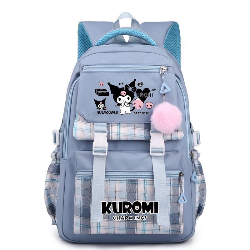Kulomi Backpack for Elementary School Students, Korean Version, Cute Cartoon Girl, JK Backpack, Melody Junior High School Backpack for Girls