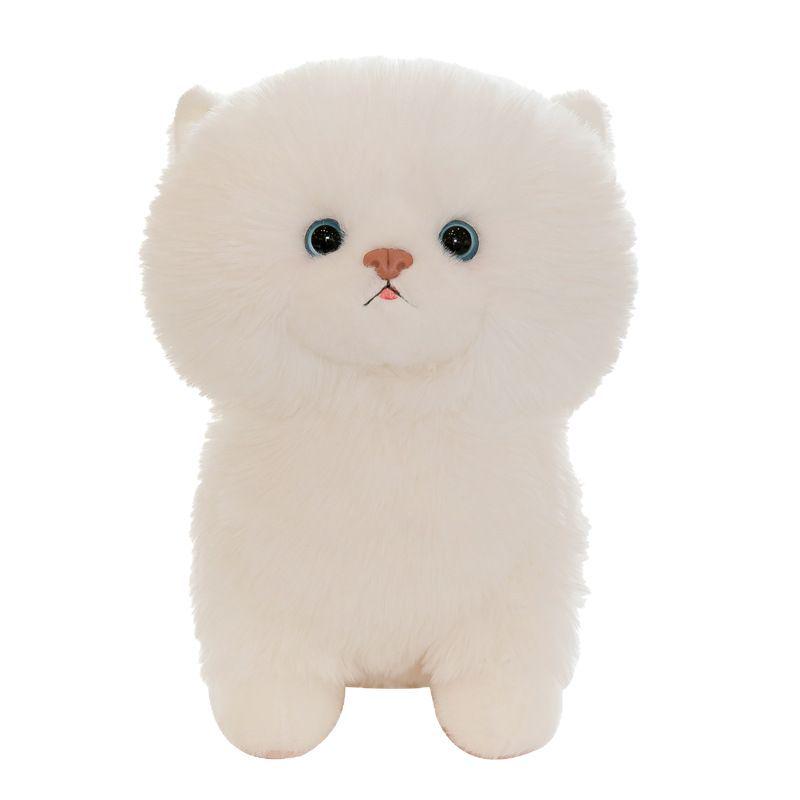 Adorable Short-Eared Cat Plush Toy - Soft Cuddly Doll for Kids and Cat Lovers