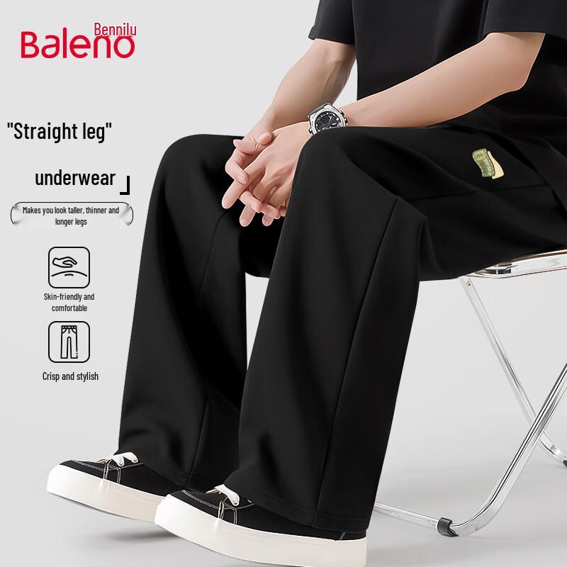 Baleno Herren Piqué Baumwollmischung Gerades Bein Freizeithose