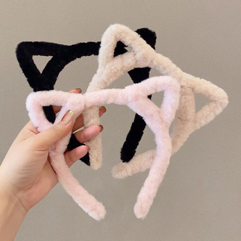 Women's Cat Ear Headband 2025: Versatile Autumn-Winter Hair Accessory for Outings & Face Washing