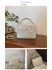 Retro Handheld Diamond Lattice Bucket Bag - 2025 Stylish Crossbody Chain Bag for Women