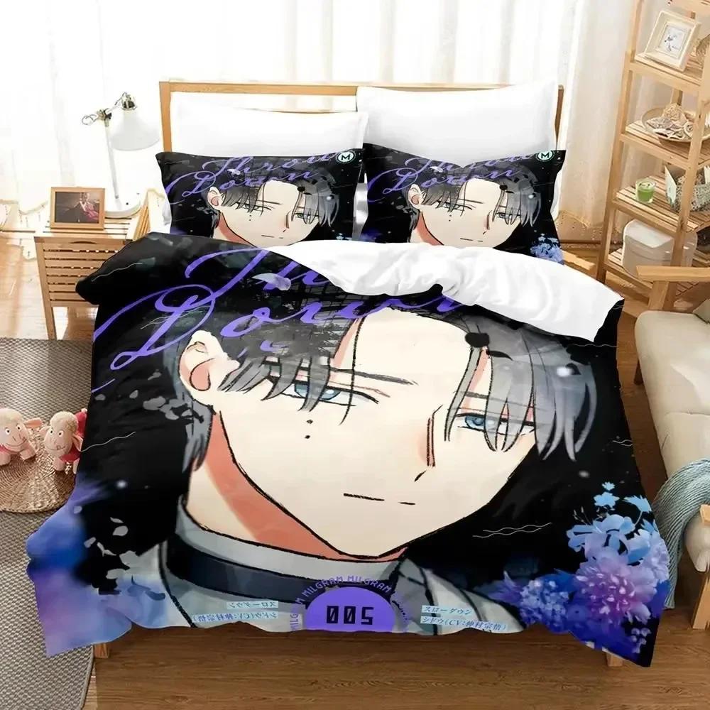 Music MILGRAM Beding Set Japan Famous Anime Soft Duvet Cover Sets Warm Comforter Bed Linen Twin Quen King Single Sized Dimensions Dropshiping Gift
