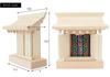 Kamidana No Sato Amulet Case, Standing Type, Mamoriya, Simple, Amulet, Made from Tono Hinoki Cypress