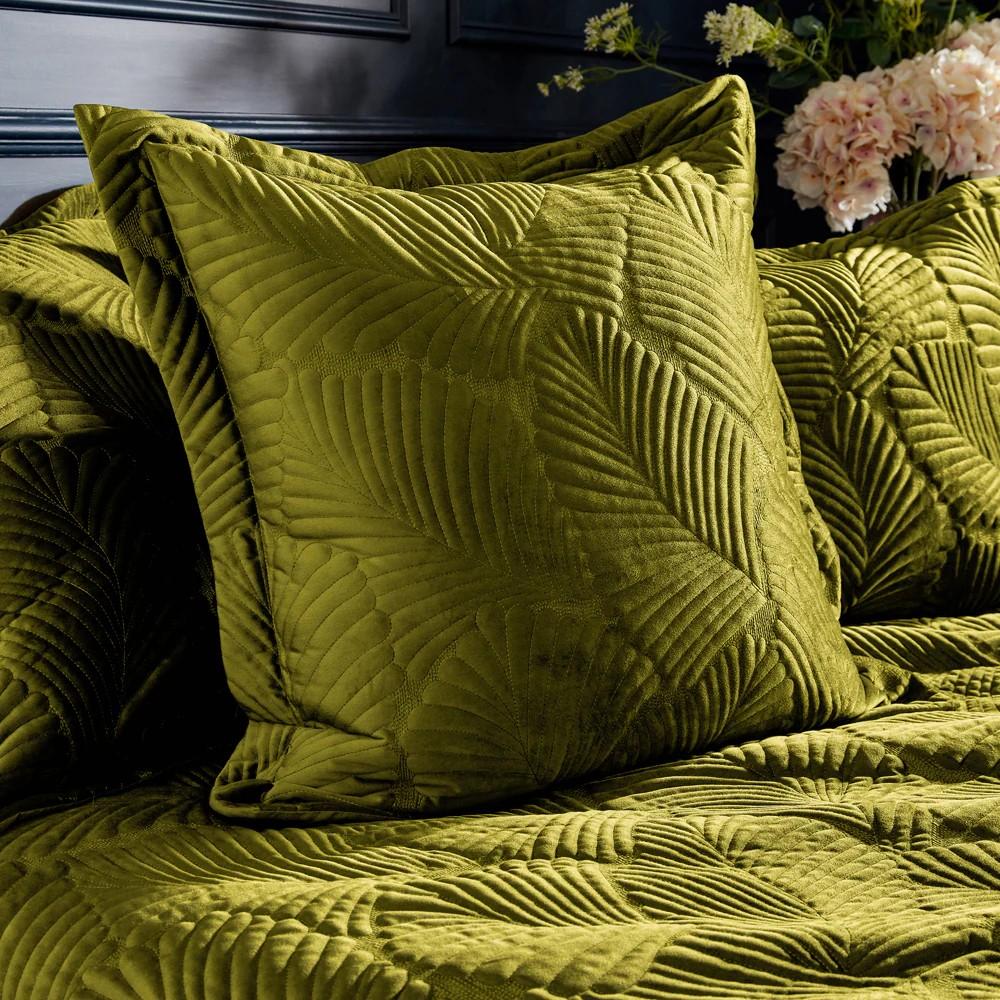 Paoletti Palmeria Velvet Quilted Duvet Cover Set