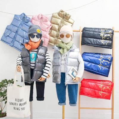 Autumn/Winter New Children's Thickened Tank Top Boys and Girls Down Tank Top