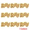 10Pcs/Lot Wholesale Fashion Cartoon Patch Iron On Patches On Clothes Letters Embroidered Patches For Clothing Applique Stickers