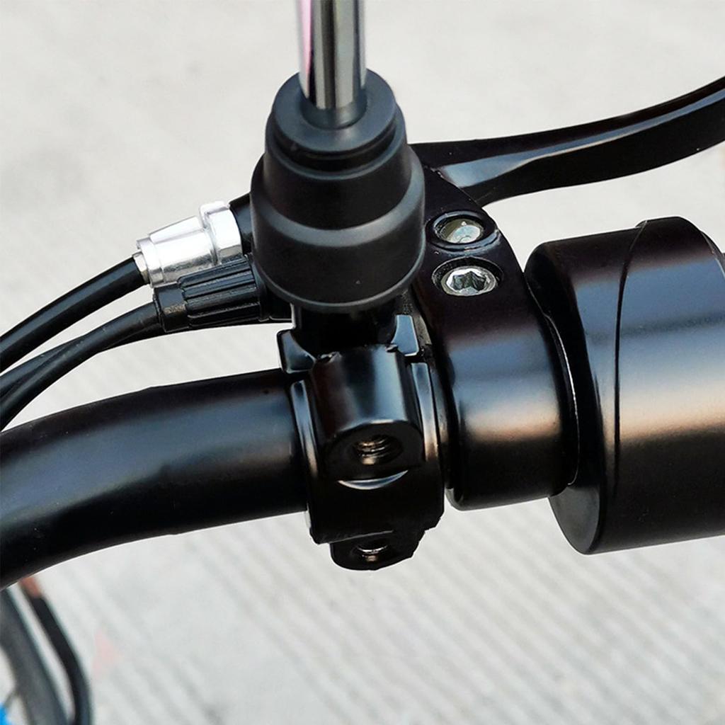 Motorcycle Steering Wheel Mirror Holder Set of 2 Black Fashionable Multi-Purpose Easy Installation Long