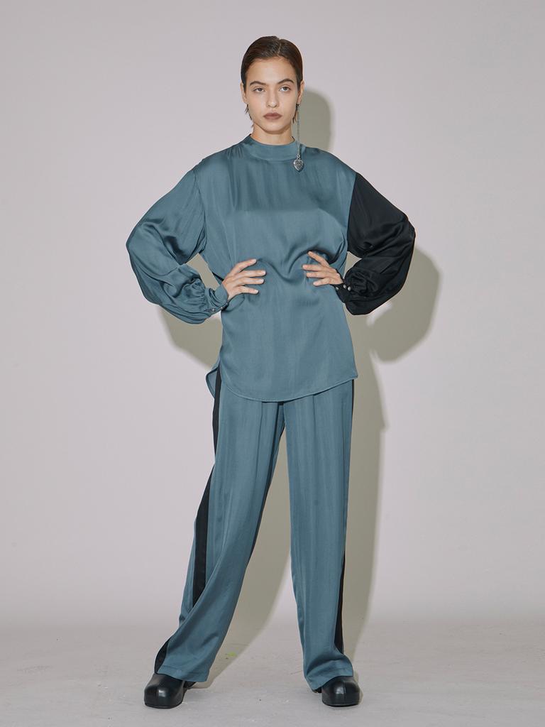 VEGAN TIGER Modal Fluid Pants (Navy)