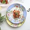 8 Inch Dinner Plate Ceramic British Style Afternoon Tea Dessert Plate Steak Spaghetti Plate Creative Bone China Flat Plate