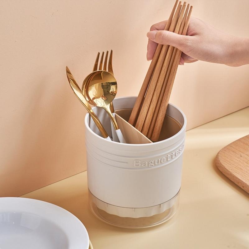 1Pcs Cutlery Storage Holder Plastic Multi Functional Drain Chopstick Tableware Knife Spoon Fork Chopstick Container Kitchen Tool