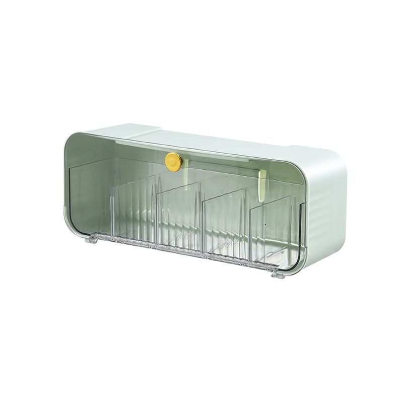Caja de almacenamiento de calcetines de pared de 5 rejillas, organizador de armario multifuncional, cajón de plástico, organizadores de ropa interior y calzoncillos