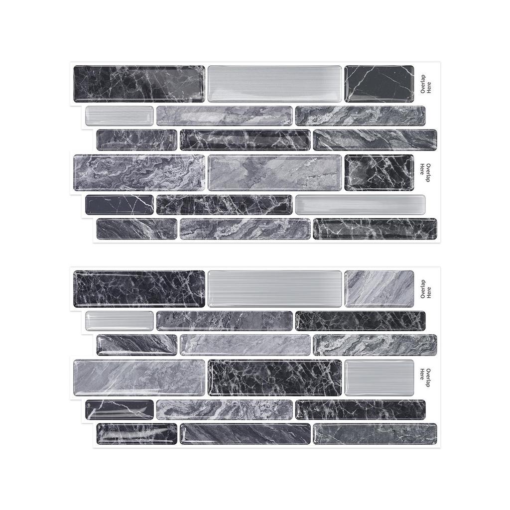 Meiji 3D Epoxy Waterproof Self-Adhesive Wall Sticker for Kitchen & Bathroom Renovation