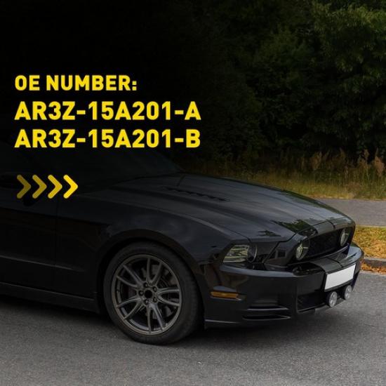 2/4X Rear Side Front Light Housings Marker Amber For Red Ford Mustang 2010-2014