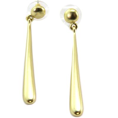 [P6389] - Designer 'Antica' Gold Earrings - 58x6 Mm