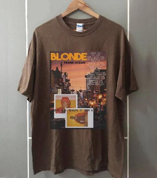 Винтажная футболка Фрэнка Оушена Blonde. S